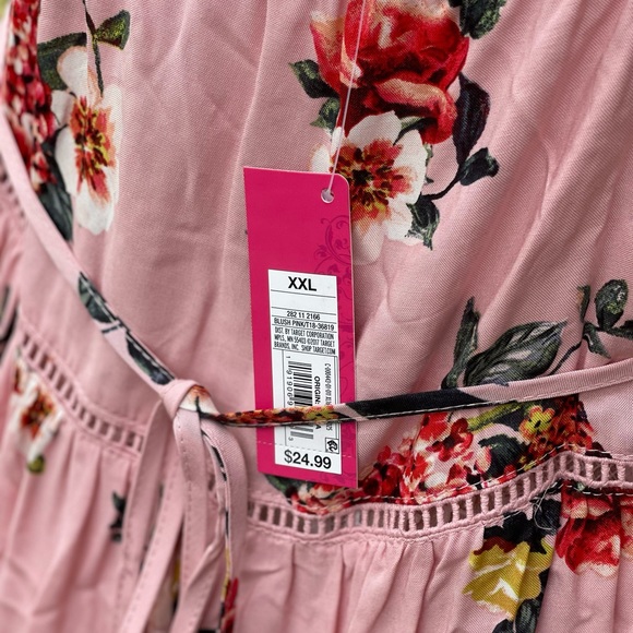 Xhilaration Size XXL Pink Floral Dress NWT - Picture 6 of 6